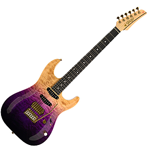Guitarra Seizi Katana Angel HSS RW Purple Dream com Captadores Seizi Angel HSS Equalizador Seizi Aura com Afinador Integrado e Acabamento Purple Dream e Bag 10361290