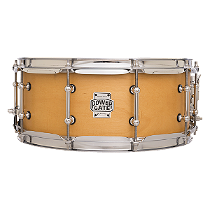 Caixa de Bateria Michael Powergate Maple PGM1455 NTS 14x5.5 com Aro Die-Cast e Acabamento Natural Satin