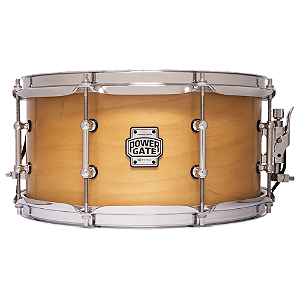 Caixa de Bateria Michael Powergate Maple PGM1255 NTS 12x5.5 com Aro Die-Cast e Acabamento Natural Satin