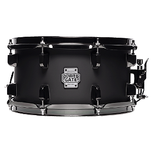 Caixa de Bateria Michael Powergate Darkshot PGD1265 BGR 12x6.5 com Aro Die-Cast e Acabamento Black Gloss Red Burst