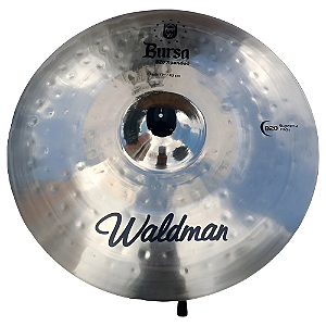 Prato de Bateria Waldman Bursa Crash 17" BURCR17 com Liga B20 Som Brilhante e Definido Acabamento Tradicional para Ataque Rápido e Sustain Médio