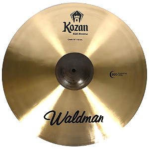 Prato de Bateria Waldman Kozan Ataque Crash 19" KOZ-CR19 com Liga B20 Ataque Explosivo e Som Penetrante Acabamento Natural