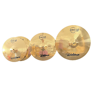 Kit Pratos Bateria Waldman Balance 10 Xplendid 10/14/16/20" Liga B10 com Bag Inclusa