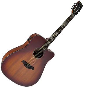 Violão Eletroacústico Waldman Blastone Grand DCEX-641 Aço Sunburst Top com Equalizador Integrado e Afinador