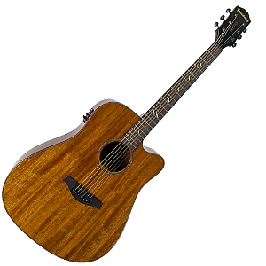 Violão Eletroacústico Waldman Blastone Grand DCEX-741 Aço Natural com Equalizador Integrado e Afinador