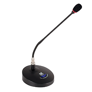 Microfone de Mesa TSI MMF 302 Gooseneck Condensador Cardioide com Phantom Power, Sistema Ghostless e LED Indicador