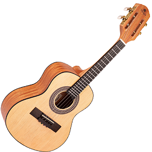 Cavaco Acústico Marquês CA-64 NS AC Natural Fosco com Tampo Pinho Branco e Laterais Fundo Mahogany
