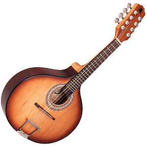 Bandolim Eletroacústico Marquês BND-147NBEL Natural Sombra com Captador Passivo Cap-06 Corpo Laminado Braço Cedro e Escala Rosewood