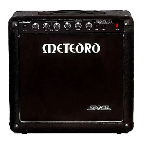 Amplificador Meteoro Space Guitar 80W RMS para Guitarra com Falante 12" 2 Canais (Clean/Drive) Reverb Equalizador 3 Bandas e Entrada Auxiliar