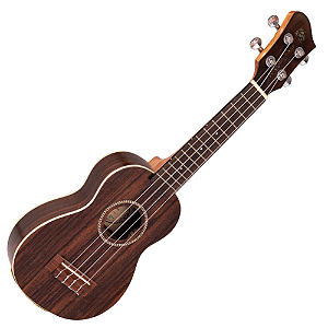 Ukulele Soprano Acústico Nylon Marquês UKS-238 NS AC Natural Fosco com Corpo em Rosewood