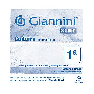 Corda Avulsa Guitarra 1 Giannini Canário GESGT9.1