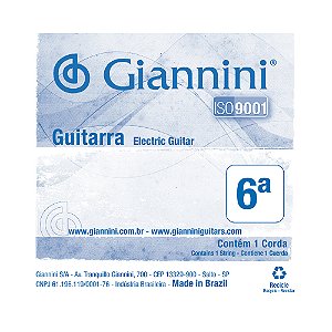 Corda Avulsa Guitarra 6 Giannini Canário GESGT9.6