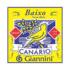 Encordoamento Baixo 4 Cordas .040  Giannini Canário GESBX