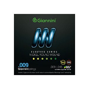 Encordoamento Guitarra 009 E extra Giannini GEEGSTP9