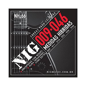 Encordoamento Guitarra 009-046 Corda Extra NIG NH66
