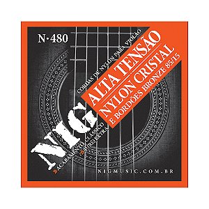 Encordoamento Violão Tensão Alta Cristal Bronze NIG N480