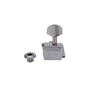 Tarraxa Guitarra Semi Blindada 3x3 Cromada 705CH Deval