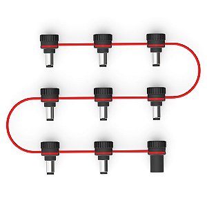 Cabo Energia Ajustavel 8 Pedais DAddario XPND PW-XPNDADC-01