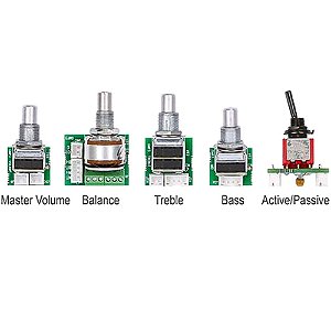 Circuito Passivo com Equalizador 2 Bandas Baixo Spirit GMP21