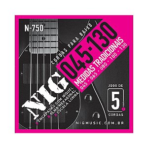 Encordoamento Baixo 5 Cordas 045130 NIG N750