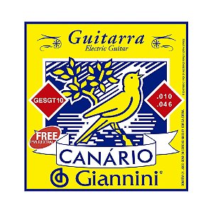 Encordoamento Guitarra .010-.046 Giannini Canário GESGT10