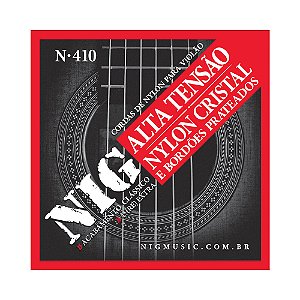 Encordoamento Violão Nylon Tensão Alta NIG Cristal N410