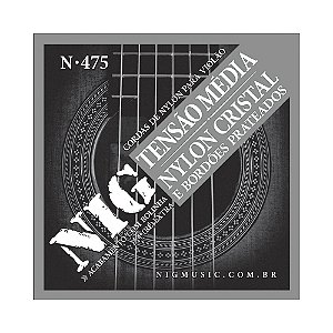 Encordoamento Violão Nylon Tensão Média Bolinha NIG N475