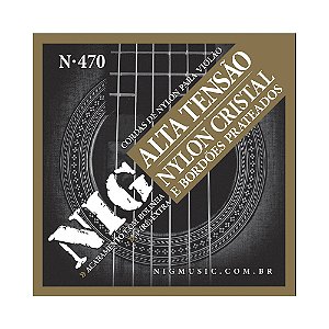 Encordoamento Violão Tensão Alta Bolinha NIG Cristal N470