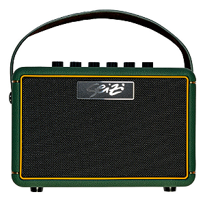 Amplificador para Guitarra Seizi Smart Amp 10W Green com Bluetooth Efeitos Bateria Eletrônica Entrada para Microfone e Pilhas Recarregáveis 10361149