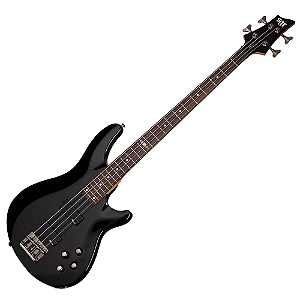 Contrabaixo Schecter SGR C-4 Bass Gloss Black com Corpo em Basswood Escala em Rosewood com Captadores Schecter Diamond Bass Ponte Diamond Bass 3815