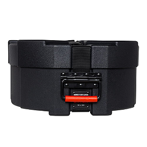 Case para Caixa de Bateria Gator GPC 1455 SD 14x5.5 com Estrutura Rotomoldada Ultra Resistente Interior em Microveludo Vermelho com Espuma Acolchoada Alças Ergonômicas Travas Reforçadas e Sistema de Empilhamento Gator Grooves