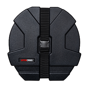 Case para Caixa de Bateria Gator GPC 1465 SD 14x6.5 com Estrutura Rotomoldada Ultra Resistente Interior em Microveludo Vermelho com Espuma Acolchoada Alças Ergonômicas Travas Reforçadas e Sistema de Empilhamento Gator Grooves