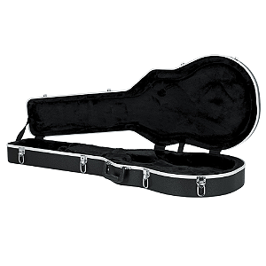 Case para Guitarra Gator GC Lps para Les Paul com Estrutura ABS Ultra Resistente Interior em Microveludo Vermelho com Espuma Acolchoada Alças Ergonômicas Travas Reforçadas e Design Específico para Formato Les Paul