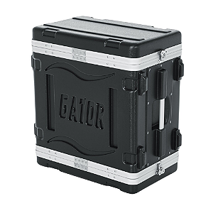 Case para Periférico Gator 6U Polietileno 19 GR 6L com Estrutura em Polietileno Ultra Resistente Alças Ergonômicas Travas Reforçadas Rodas e Tampa Frontal Removível Proteção Robusta e Prática para Rack 6 Unidades 19"