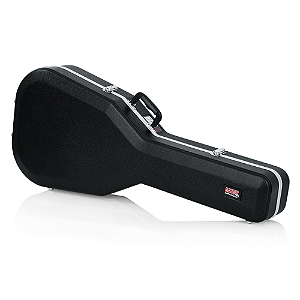 Case para Violão Gator GC APX Flat para Violão APX com Estrutura ABS Ultra Resistente Interior em Microveludo Vermelho Alças Ergonômicas Travas Reforçadas e Design Fino e Leve Proteção Robusta e Prática para Transporte Seguro do Violão APX