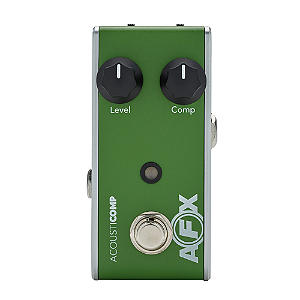 Pedal Fishman AFX Acousticomp Acoustic Mini Compressor PRO-AFX-CM2 com Compressão e Level