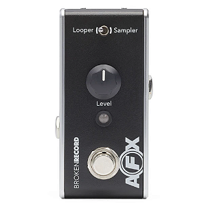 Pedal Fishman AFX Broken Record Acoustic Mini Looper PRO-AFX-LP2 com Looping Sampler e Transferência USB