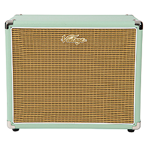 Gabinete Vintage 10" Mint Green 1x10 Extension Cabinet com 1 Speaker 10" Corner Protectors Metalicos Pés de Borracha