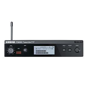 Transmissor Shure P3T Sem Fio PSM300 1 Canal UHF Meio Rack com QuickScan Sync IR e Antena Removível