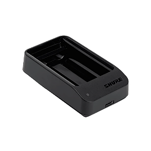 Carregador Shure SBC10 903 Single Slot para Bateria SB903 Íons de Lítio USB Alimentado para Transmissores SLX-D
