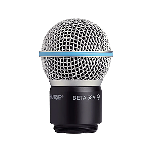 Cápsula Shure RPW118 Beta 58A Sem Fio com Conjunto de Alojamento e Grade Fosca Dinâmico Supercardioide para Transmissores de Mão