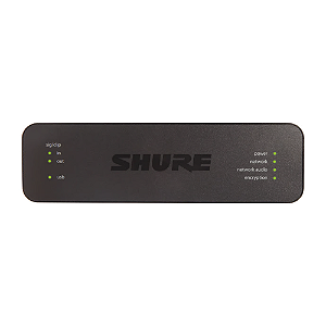 Interface Shure ANIUSB MATRIX USB/Dante com Mixer Matriz 4x2 Canais PoE+ Entrada/Saída Analógica e USB para Conferência