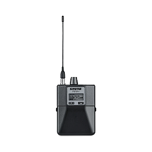Receptor Bodypack Shure P9RA Sem Fio UHF Estéreo Híbrido Analógico/Digital G6 com CueMode MixMode Scan & Sync EQ Paramétrico 4 Bandas e Compatível com Bateria SB900C