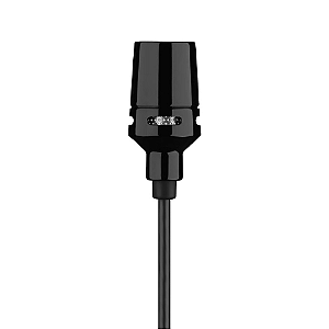 Microfone Shure CVL Lapela Condensador Cardioide Miniatura Preto com Presilha TA4F TQG Windscreen e Conector para Bodypack Shure