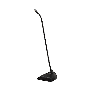 Microfone Shure MX418D/C Gooseneck Microflex 18" Cardioide com Base de Mesa Desktop Pré-amplificador Embudo Flange de Travamento Shock Mount A400SM e Windscreen de Espuma