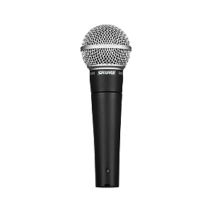 Microfone Shure SM58-LC Vocal Dinâmico Cardioide com Shock-Mount Pneumático Filtro Anti-Pop Integrado Adaptador A25D e Bolsa de Transporte