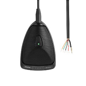 Microfone Shure MX392/C Microflex de Mesa Condensador Cardioide com Chave de Membrana Silenciosa Programável Indicador LED Lógica TTL Entrada e Saída Pré-amplificador e Cabo de Saída Inferior