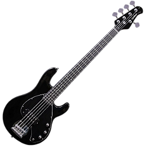 Contrabaixo Waldman MB 105 BBK Black 5 Cordas Ativo com Captadores Humbucker Corpo Hard Wood e Black Hardware