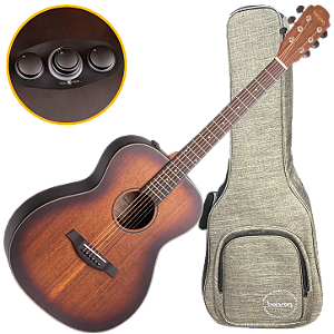 Violão Eletroacústico Benson Exodus EXF500FX Light Burst Aço Grand Auditorium com Tampo Blackwood Maciço Pré Benson FX com Reverb Chorus e Bag