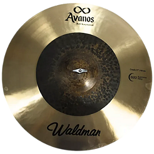 Prato Crash Waldman AVA 17 Polegadas AVA-CR17 Bronze B20 Som Brilhante Ataque Rápido e Excelente Projeção para Bateria